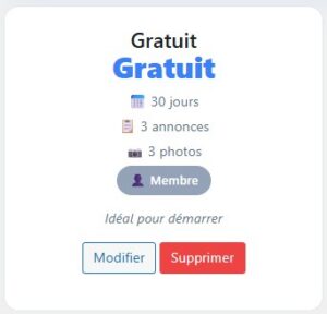 votre annonce gratuite