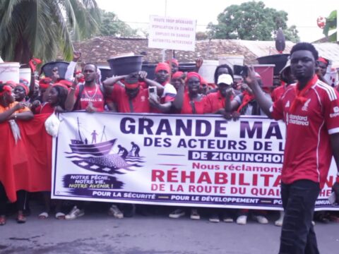 Ziguinchor : Les acteurs de la pêche en marche pour sauver leurs infrastructures